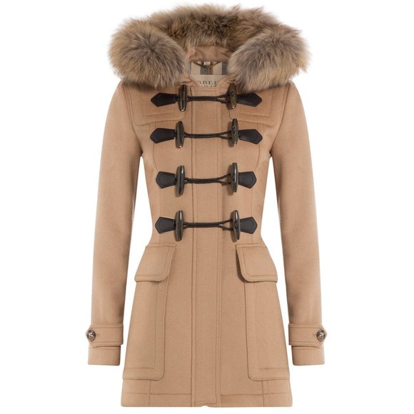 NWT Burberry Brit Blackwell Toggle Duffle Wool Coat CAMEL US 0 UK 2 AUTHENTIC